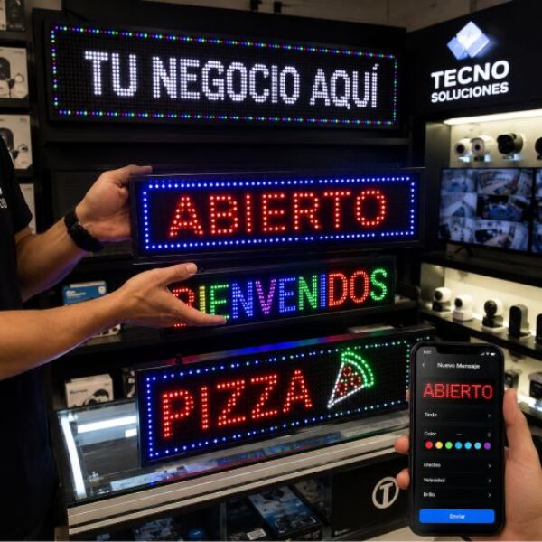 Avisos LED programables. Crédito y de contado. Todos los tamaños