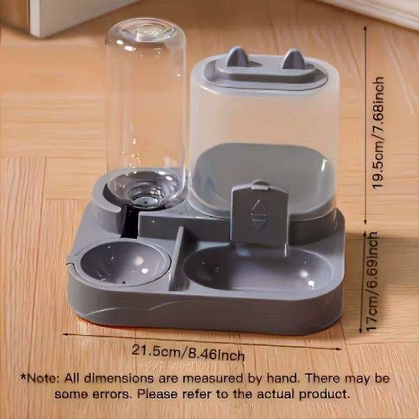 Dispensador Automático de Comida y Agua 2 en 1 para Gatos y Perros
