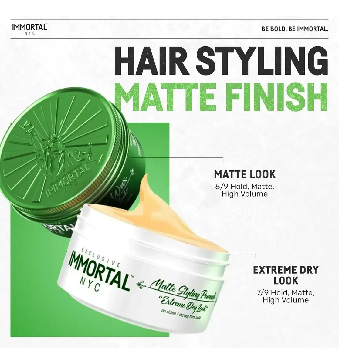 Cera Inmortal Para Peinar Hair Wax Matte Look 150gr - Imagen 2